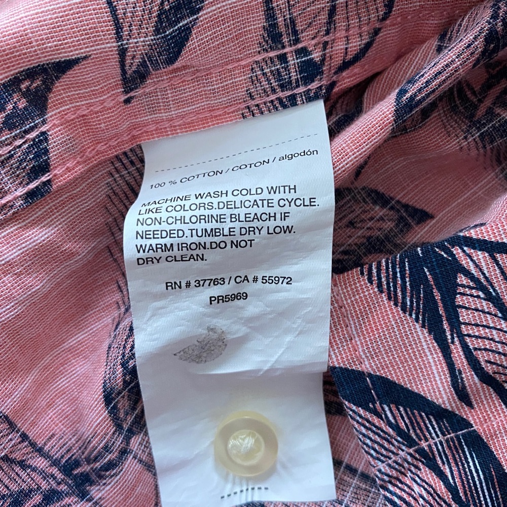 AXIST Men’s Short Sleeve Classic Shirt Tropical 🌴 Cotton ALSU00789 - Picture 4 of 4